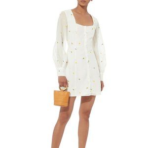 NWT The East Order Emilia Long Sleeve Mini Dress